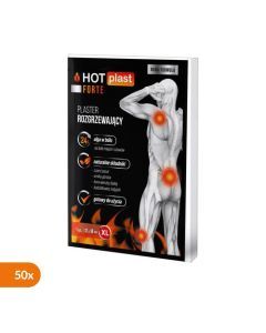 Hot Plast Forte, plaster rozgrzewający, 12 cm x 18 cm, 50 szt.