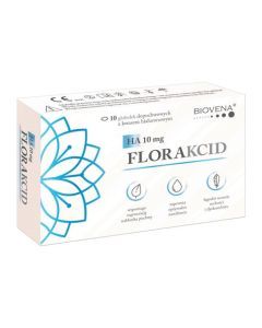 Florakcid HA 10 mg, globulki dopochwowe z kwasem hialuronowym, 10 szt.
