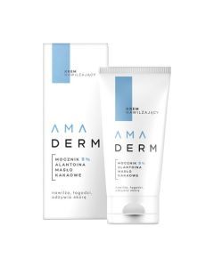 Amaderm, krem do twarzy z 5% mocznikiem, nawilżający, 50 ml