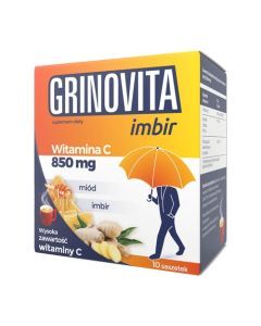 Grinovita imbir, proszek, 10 g, 10 saszetek