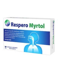 Respero Myrtol, 300 mg, kapsułki dojelitowe miękkie, 20 szt.