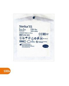 Sterilux ES, kompresy niejałowe, 17-nitkowe, 8 warstwowe, 5 cm x 5 cm, 100 szt.