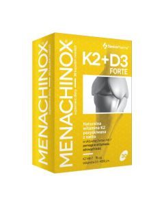 Menachinox K2 + D3 4000 Forte, kapsułki miękkie, 30 szt.