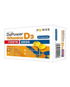 DePuwer Forte Witamina D3 4000, kapsułki, 60 szt.