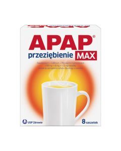 Apap Przeziębienie Max, proszek do sporządzania roztworu doustnego, saszetki, 8 szt.