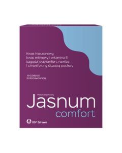 Jasnum Comfort, globulki dopochwowe, 10 szt.