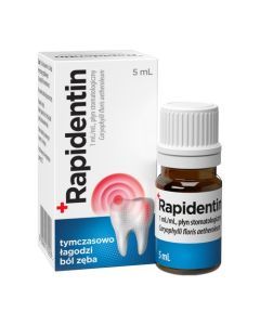 Rapidentin, 1 ml/ml, płyn do stosowania w jamie ustnej, 5 ml