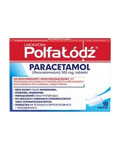 Paracetamol Polfa-Łódź, 500 mg, tabletki, 10 szt