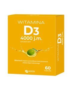 Witamina D3 4000 j.m., kapsułki, 60 szt.