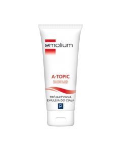 Emolium A-Topic, Trójaktywna emulsja do ciała, 200 ml