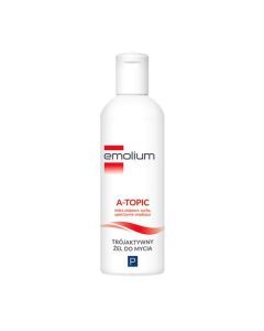 Emolium A-Topic, trójaktywny żel do mycia, 200 ml