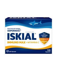 ISKIAL Immuno Max+Witamina C, kapsułki, 120 szt.