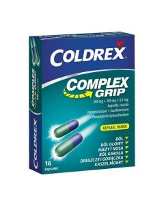 Coldrex Complex Grip, kapsułki twarde,16 szt
