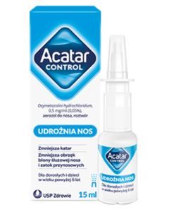 Acatar Control, 0,5 mg/ml (0,05%), aerozol  do nosa, 15 ml