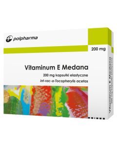 Vitaminum E Medana, 200 mg, kapsułki elastyczne, 20 szt.