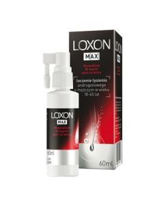 Loxon Max (Loxon 5%), 50 mg/ml, płyn na skórę, 60 ml