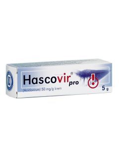 Hascovir pro, 50 mg/g, krem, 5 g