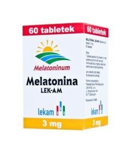 Melatonina, tabletki, 3 mg, (Lek-AM), 60 szt