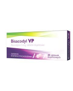 Bisacodyl VP, 5 mg, tabletki dojelitowe, 30 szt.