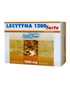 Lecytyna 1200 forte Naturkaps, kapsułki elastyczne, 40 szt.