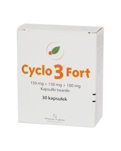 Cyclo 3 Fort, 150 mg+150 mg+100 mg, kapsułki twarde, 30 szt.