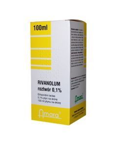 Rivanolum roztwór 0,1%, płyn na skórę, 100 ml (Amara)