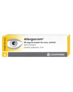 Allergocrom, 20 mg/ml, krople do oczu, 10 ml