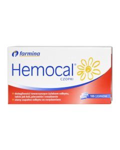 Hemocal, czopki, 10 szt