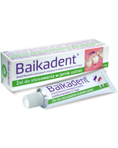 Baikadent, 5,77 mg / g, żel do stosowania w jamie ustnej, 15 g