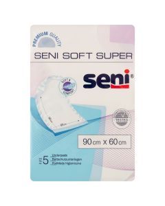 Seni Soft Super, podkłady higieniczne, 90 cm x 60 cm, 5 szt.