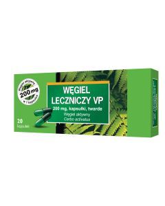 Węgiel leczniczy VP, 200 mg, kapsułki, 20 szt.