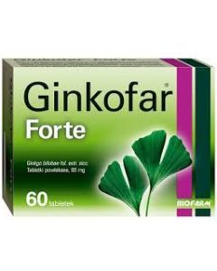 Ginkofar forte, 80 mg, tabletki powlekane, 60 szt.