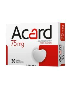 Acard, 75 mg, tabletki dojelitowe, 30 szt.