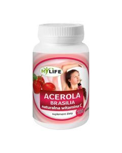Acerola C Brasilia, naturalna witamina C, tabletki, 100 szt.