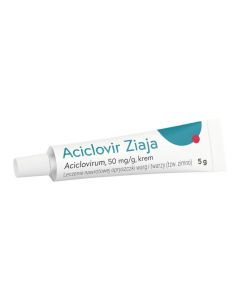 Aciclovir Ziaja, 50 mg/g, krem, 5 g