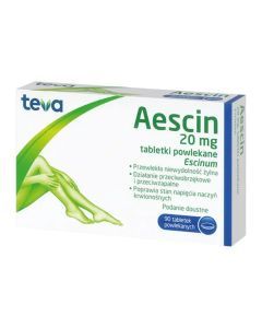 Aescin, 20 mg, tabletki powlekane, 90 szt.