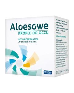 Aloesowe, krople do oczu, 0,4 ml, 20 amp