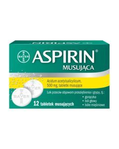 Aspirin Musująca (Ultra Fast), 500 mg, tabletki musujące, 12 szt.