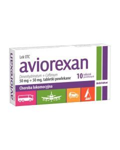 Aviorexan, 50 mg + 50 mg, tabl.powl., 10 szt