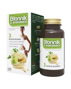 Błonnik z ananasem, tabletki do ssania, 120 szt. (Colfarm)