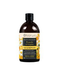 Barwa, Szampon Oczyszczający Propolis + Łopian Receptury Natury, 380 ml