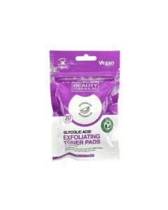 Beauty Formula, płatki złuszczające nasączone kwasem glikolowym, 30 szt.