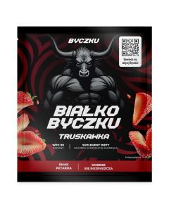 Byczku Białko Byczku truskawka, saszetka 30g