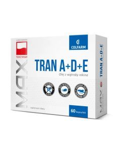 Max Tran z rekina z witaminami A+D+E, kapsułki, 60 szt.