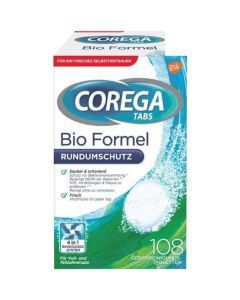 Corega Tabs Bio Formel, tabletki do czyszczenia protez, (MiniMaxi),108 szt.