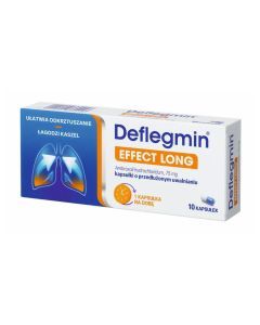 Deflegmin, 75 mg, kapsułki o przedłużonym uwalnianiu, 10 szt.