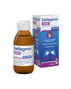Deflegmin Kids, 15 mg/5 ml, syrop, 120 ml