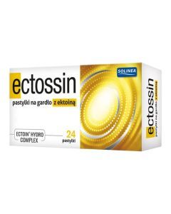 Ectossin, pastyl. na gardlo z ektoina, 24 szt.