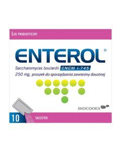 Enterol, 250 mg, prosz.d/sp.roztw.doustn.,20 saszet.