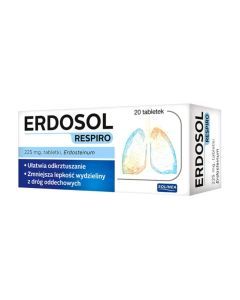 Erdosol Respiro, 225 mg, tabl., 20 szt